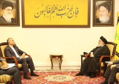 امیرعبداللهیان با سید حسن نصرالله دیدار کرد
