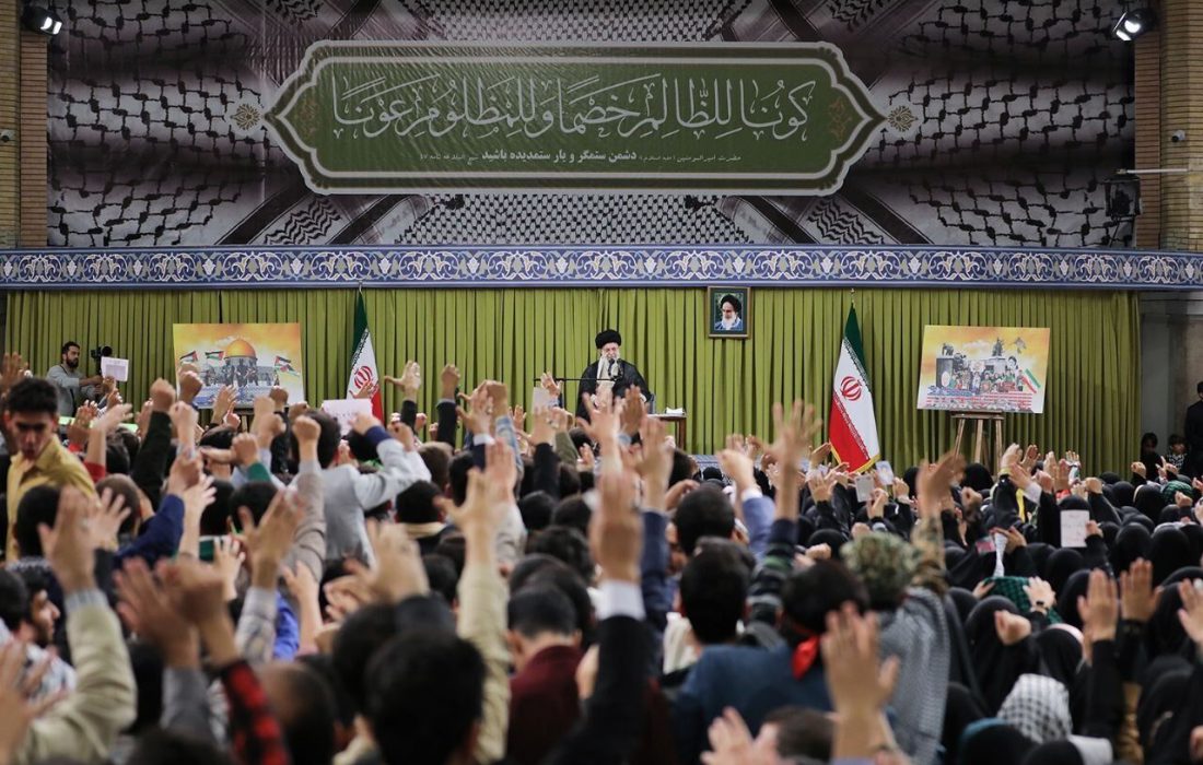 دیدار دانش‌آموزان با رهبر معظم انقلاب آغاز شد